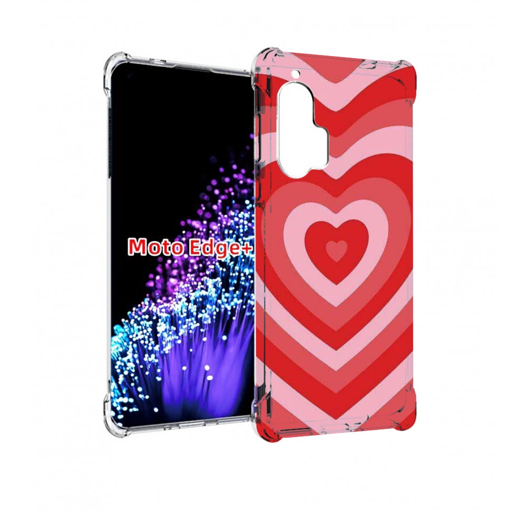 

Чехол MyPads завораживающее сердце женский для Motorola Edge+ Plus, Прозрачный, Tocco