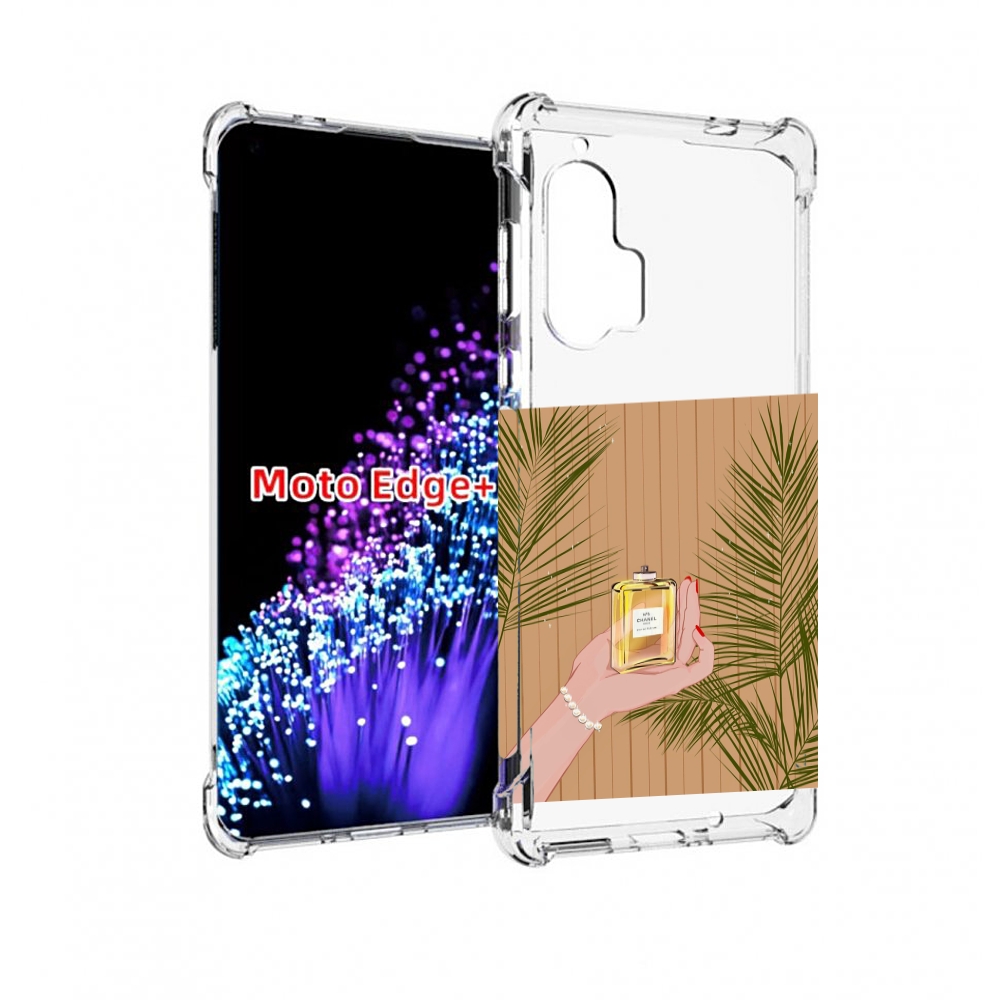 

Чехол MyPads запах-шанель-номер-5 для Motorola Edge+ Plus, Прозрачный, Tocco