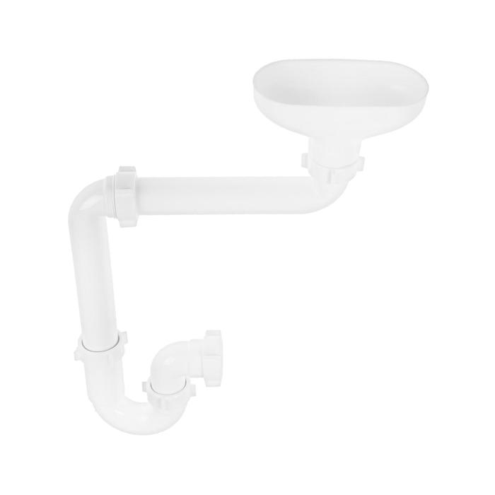 

Сифон для мойки "АНИ" DR5000, 1 1/2"х40 мм, прямоточный, с разрывом струи, смещенный