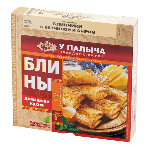 

Блинчики У Палыча с ветчиной и сыром 240 г