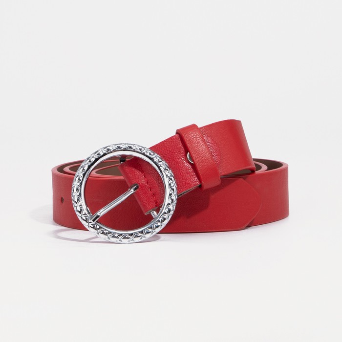 

Ремень женский NoBrand 9345363 красный, 115 см, 9345363