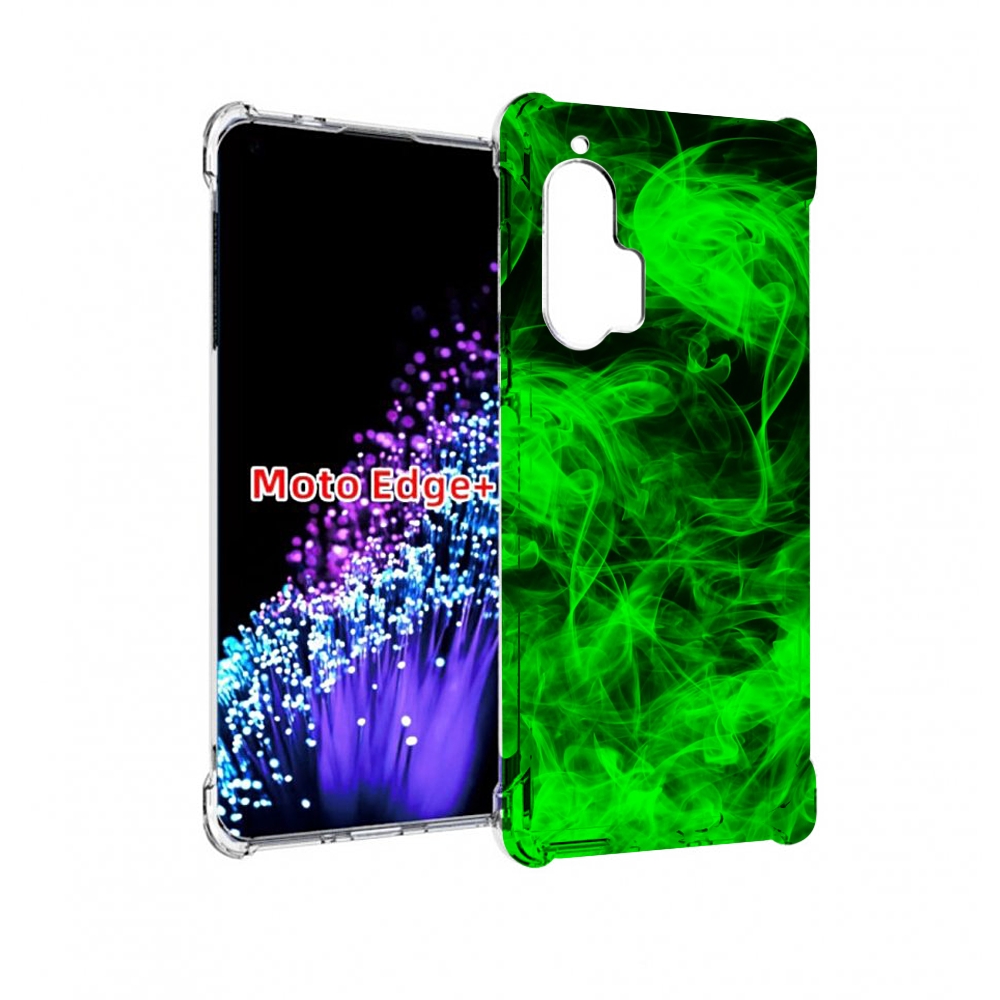 

Чехол MyPads зеленый-дымок для Motorola Edge+ Plus, Прозрачный, Tocco