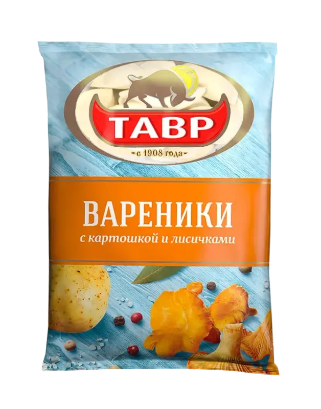

Вареники Тавр с картошкой и лисичками, 700 г