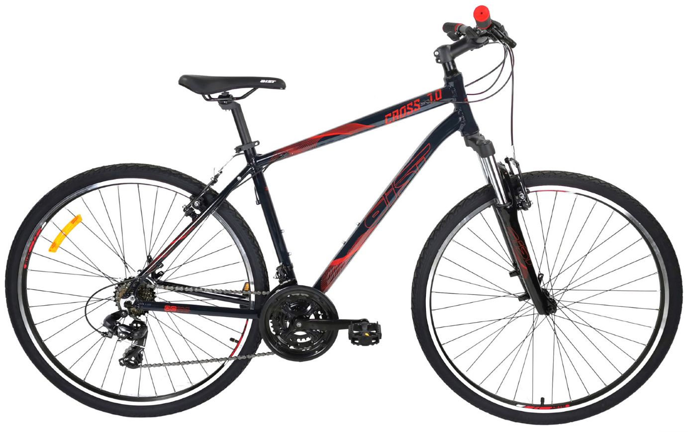 Велосипед городской Aist Cross 1 W 28 17 черный 2020 дорожный колесо 28 рама-алюмин.