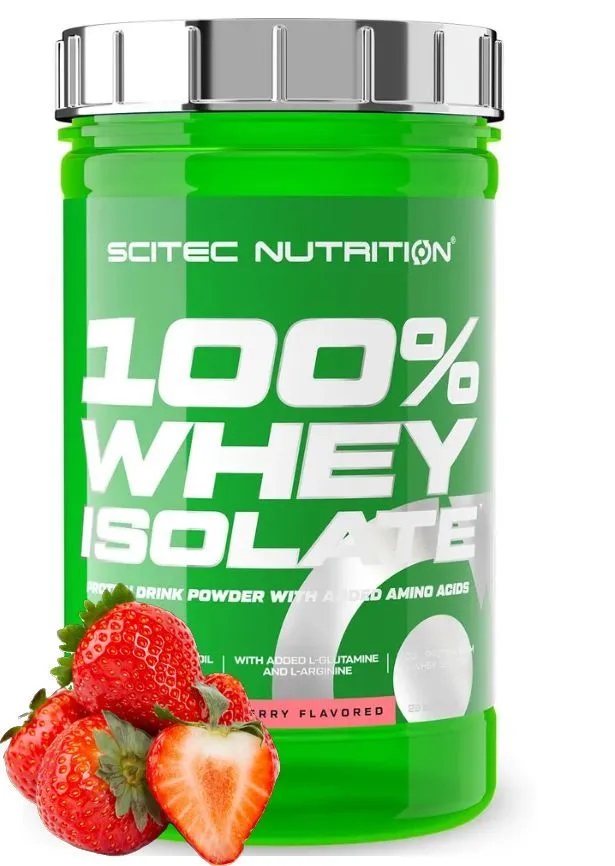 Протеин сывороточный изолят Scitec Nutrition 100 Whey Isolate 700 грамм Клубника 4990₽