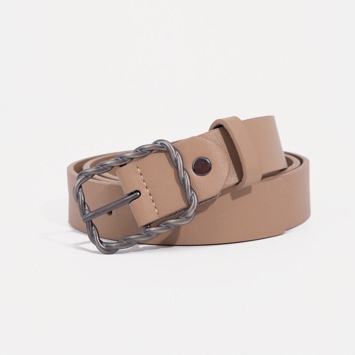 

Ремень женский NoBrand 9345295 бежевый, 115 см, 9345295