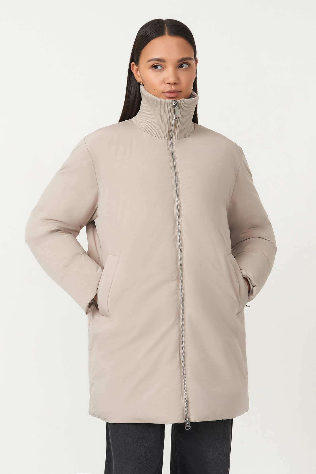 

Куртка женская Baon B0423515 бежевая XS, Бежевый, B0423515