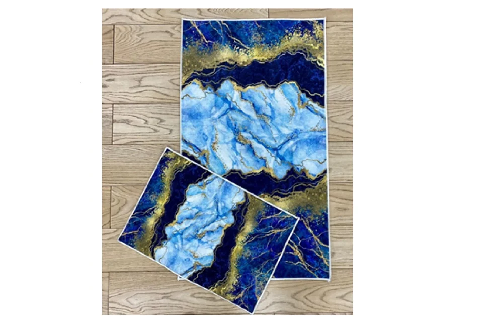 

Коврики для ванной ZALEL decorative без бахромы deco 10 60x100,40x60 2 шт