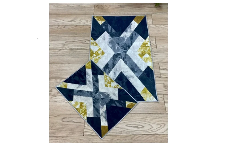 

Коврики для ванной ZALEL decorative без бахромы deco 16 60x100,40x60 2 шт