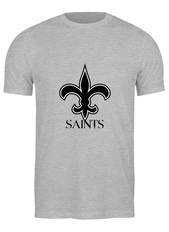 

Футболка мужская Printio New orleans saints 3703151 серая S, New orleans saints 3703151