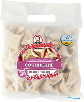 

Хинкали Добрынинъ Сочинские 800 г