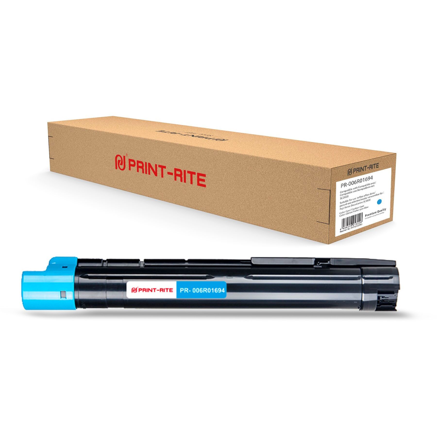 

Картридж для лазерного принтера Print-Rite 1811710 Blue, совместимый, Голубой