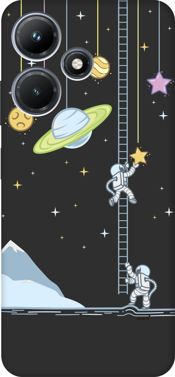 

Матовый Soft Touch Чехол на Infinix Hot 30i "Ladder into Space" черный, Черный;белый, 159412