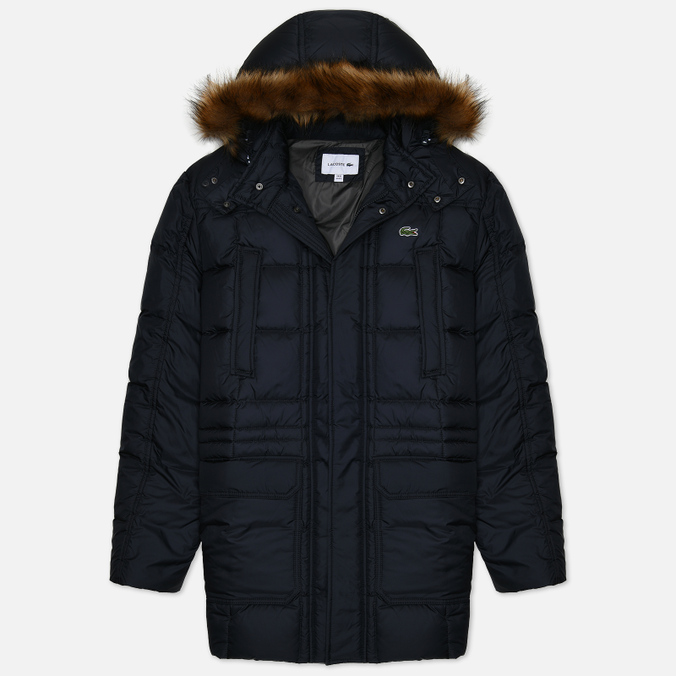 

Мужской пуховик Lacoste Quilted Coat синий, Размер 50, Quilted Coat