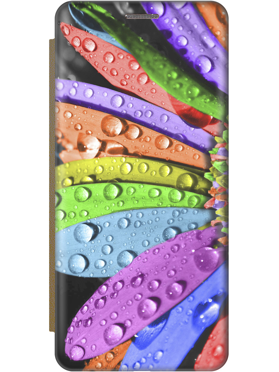 

Чехол-книжка на Infinix Hot 30i "Разноцветные листья в каплях" золотой, Зеленый;красный, 159419