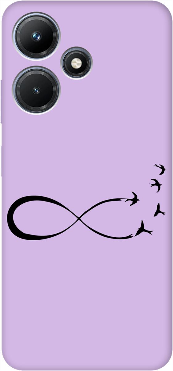 

Чехол на Infinix Hot 30i "Infinity" сиреневый, Фиолетовый;черный, 159422