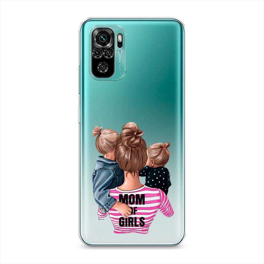 фото Силиконовый чехол "mom of girls" на xiaomi redmi note 10 awog