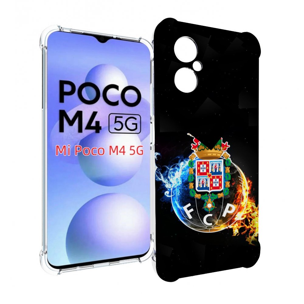 

Чехол MyPads фк порту для Xiaomi Poco M4 5G, Прозрачный, Tocco