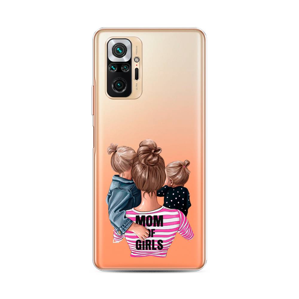 фото Силиконовый чехол "mom of girls" на xiaomi redmi note 10 pro awog