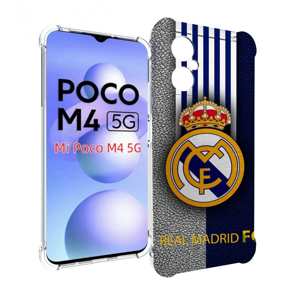 

Чехол MyPads фк реал мадрид мужской для Xiaomi Poco M4 5G, Прозрачный, Tocco