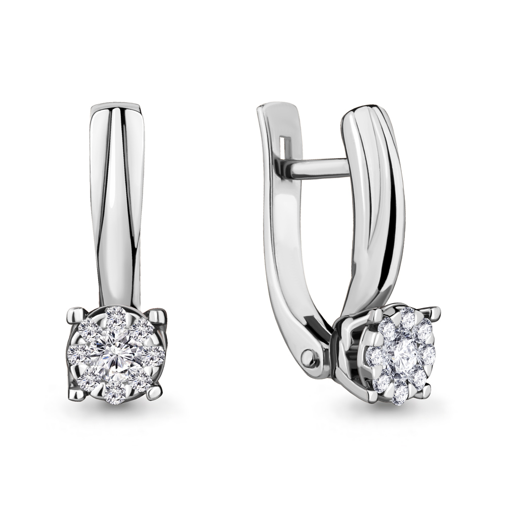 

Серьги из белого золота с бриллиантом Aquamarine Aquamarine 942456_585_бз, 942456_585_бз