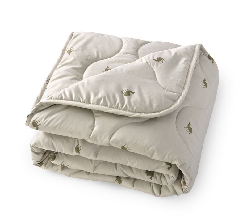 Одеяло (172х205) верблюжья шерсть (300г.) / тик, 2-спальное