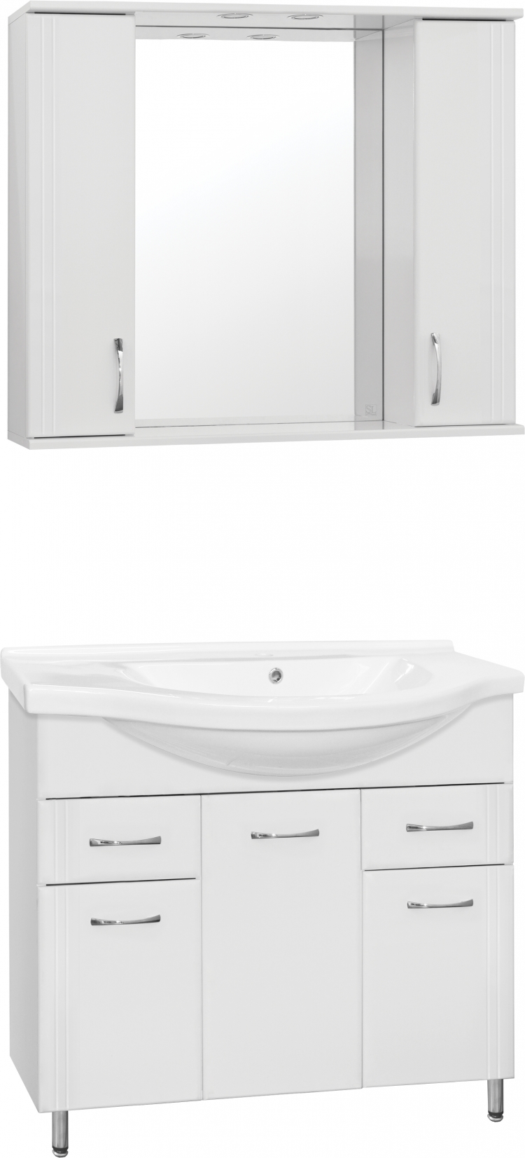 

Мебель для ванной Style Line Эко Стандарт №26 100 белая, Белый