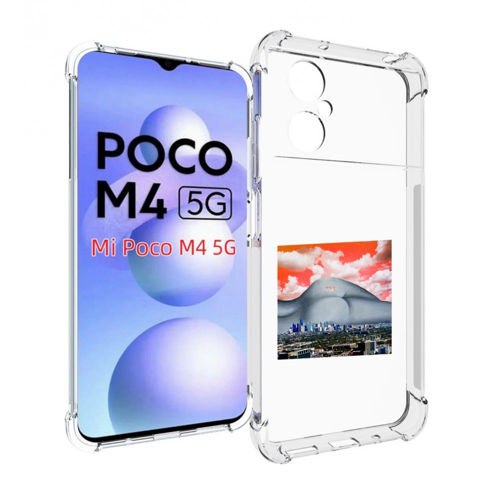 

Чехол MyPads город с девушкой на фоне для Xiaomi Poco M4 5G, Прозрачный, Tocco