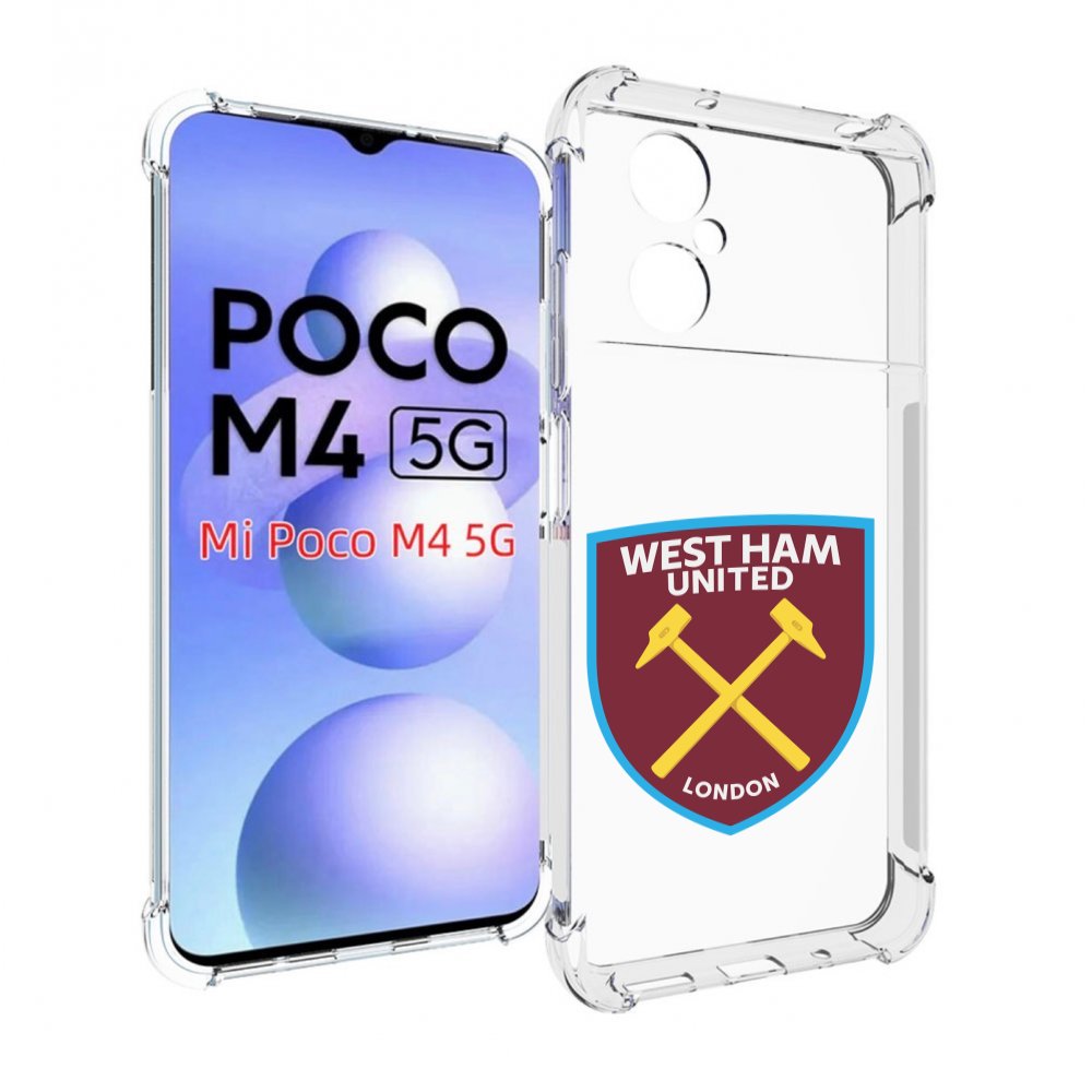 

Чехол MyPads фк-вест-хем-2 для Xiaomi Poco M4 5G, Прозрачный, Tocco