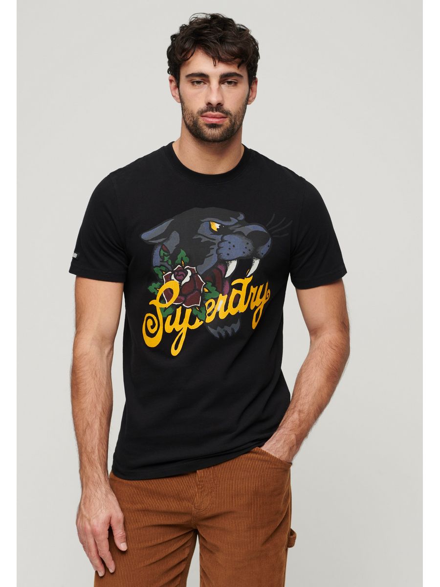 

Футболка мужская Superdry SU222O2VJ черная XL, Черный, SU222O2VJ