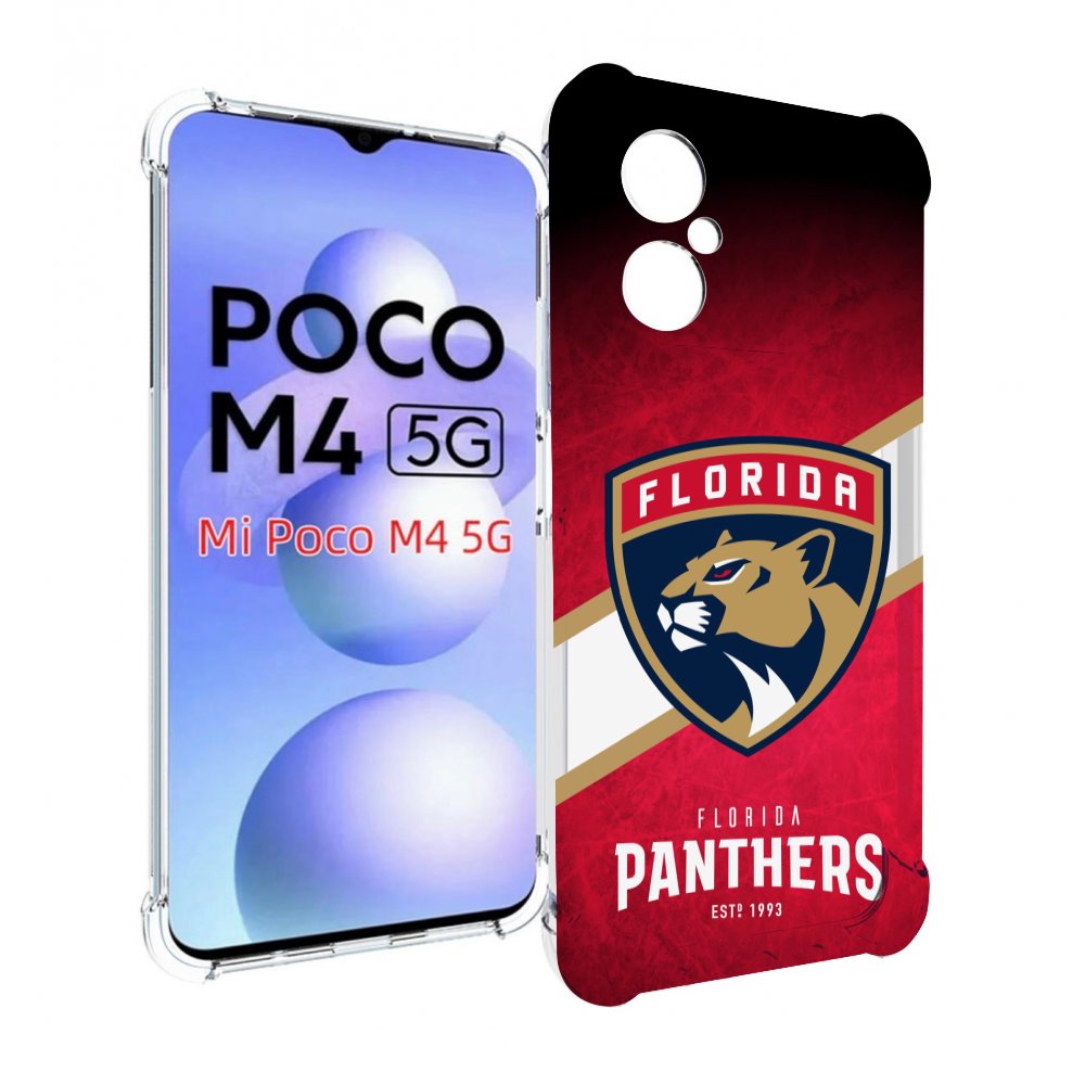 

Чехол MyPads флорида пантерс для Xiaomi Poco M4 5G, Прозрачный, Tocco