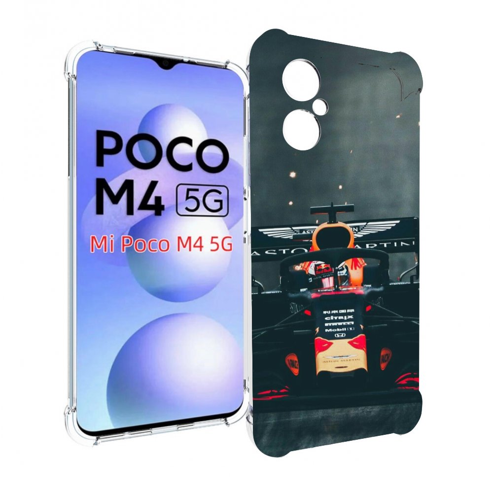 

Чехол MyPads формула 1 астон мартин для Xiaomi Poco M4 5G, Прозрачный, Tocco