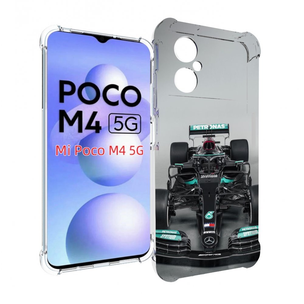 

Чехол MyPads формула 1 мерседес для Xiaomi Poco M4 5G, Прозрачный, Tocco