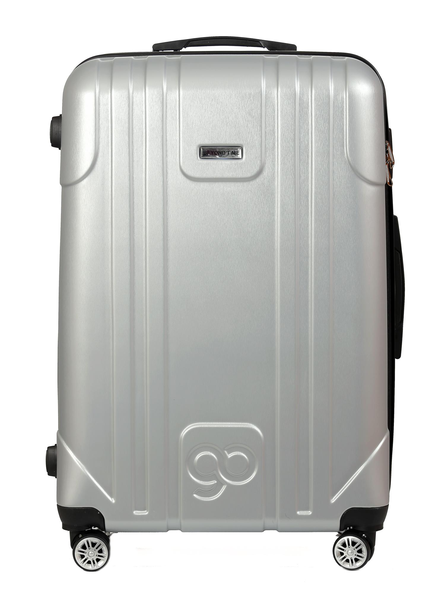 фото Чемодан унисекс beyond time 1110 серебро, l