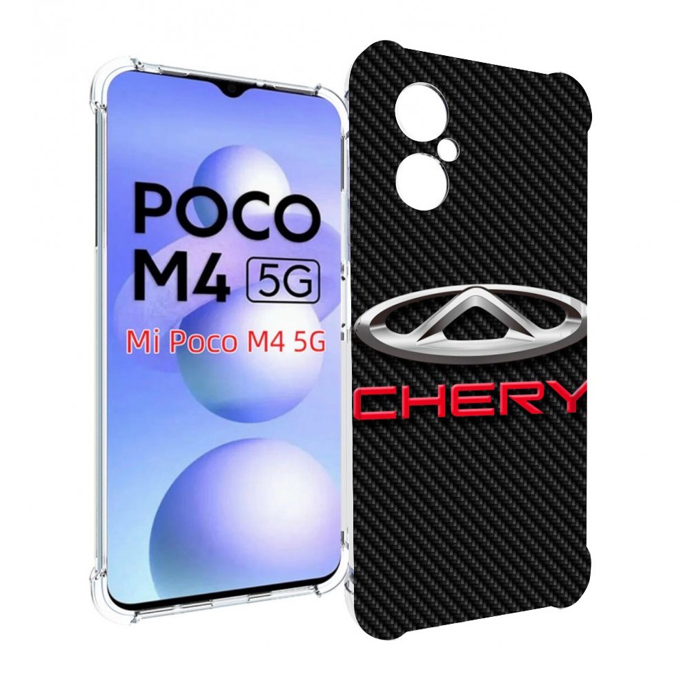 

Чехол Mypads Chery 2 Для Poco M4 5G, Прозрачный, Tocco