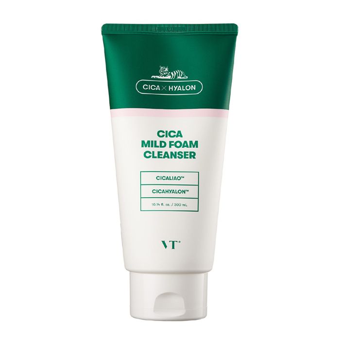 фото Пенка очищающая vt cica mild foam cleanser (300 мл) vt cosmetics