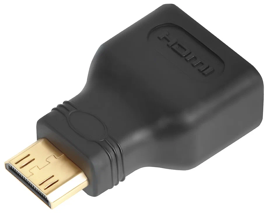 

Переходник GCR Mini HDMI - HDMI не указано м, Черный, Переходник mini HDMI-HDMI GCR 19M / 19F