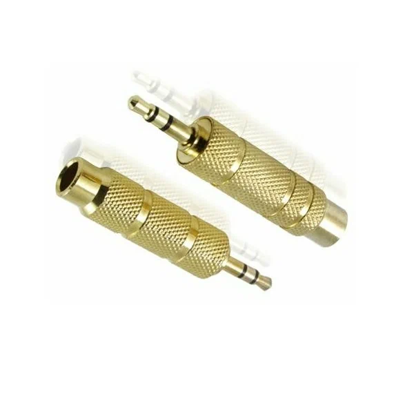 

Переходник GCR jack 35 mm AM - 6 35mm AF не указано м, Золотистый, Переходник audio jack 3,5 mm AM / 6, 35mm AF Greenconnect GC- AVA03 стерео, золотое покрытие