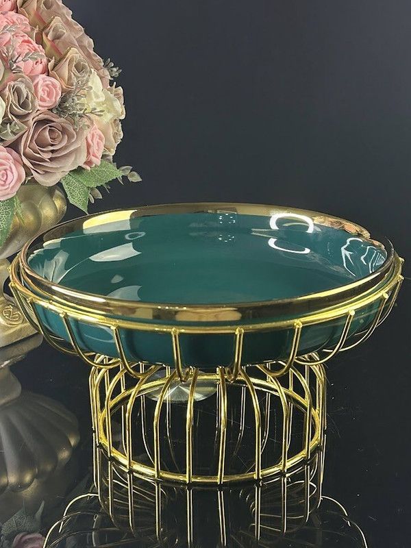 

Блюдо сервировочное на подставке Lenardi фарфор 23х16см 106-252