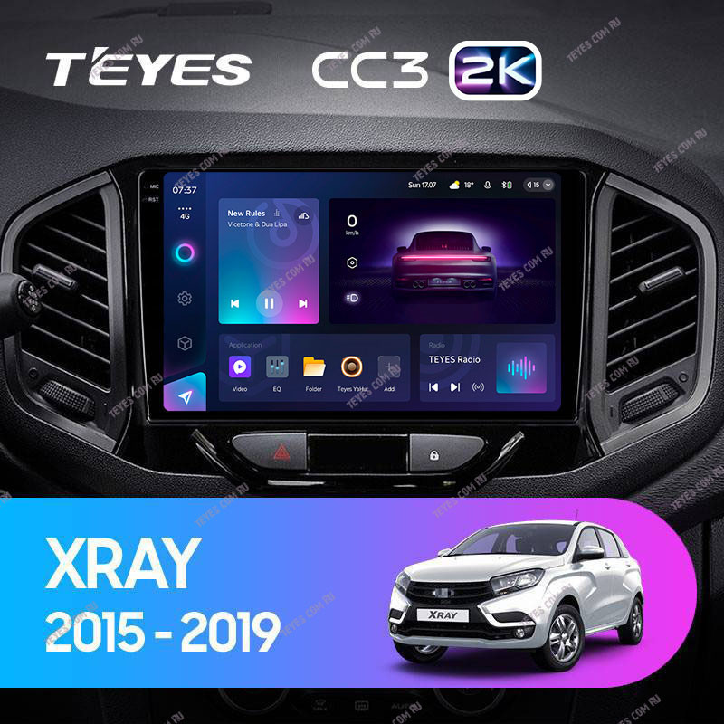 Штатная магнитола Teyes CC3 2K 464 LADA Xray 2015-2019 4140000₽