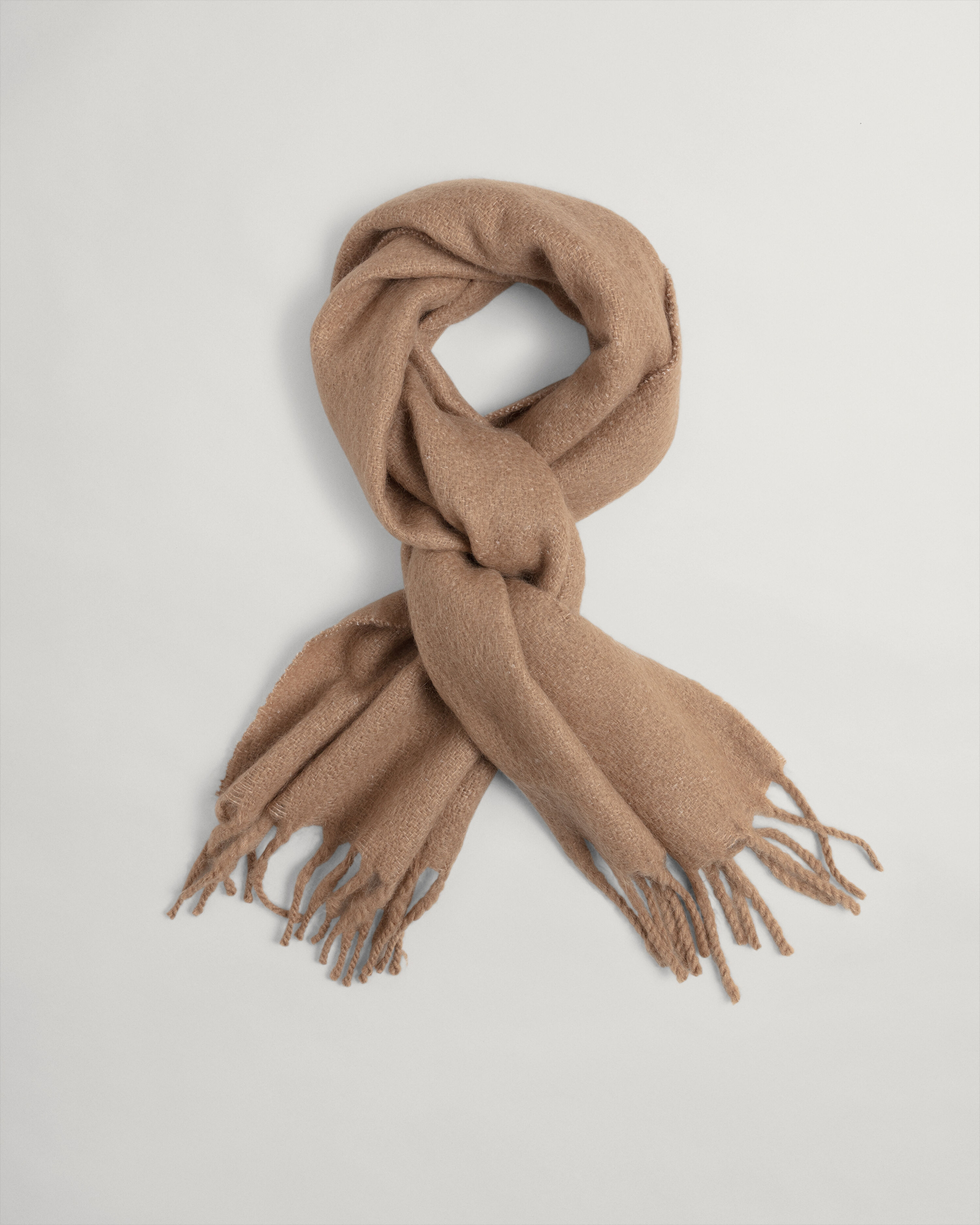 

Шарф унисекс GANT 4920149 warm khaki, 100x20 см, Бежевый, 4920149