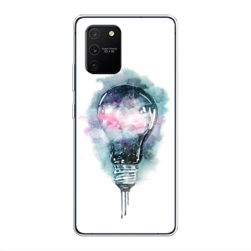 

Чехол на Samsung Galaxy A91 "Волшебная лампа", Белый;серый, 29950-4
