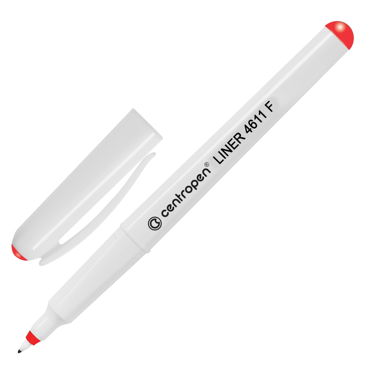 Ручка капиллярная CENTROPEN красная, 0,3 мм, 4611/1К