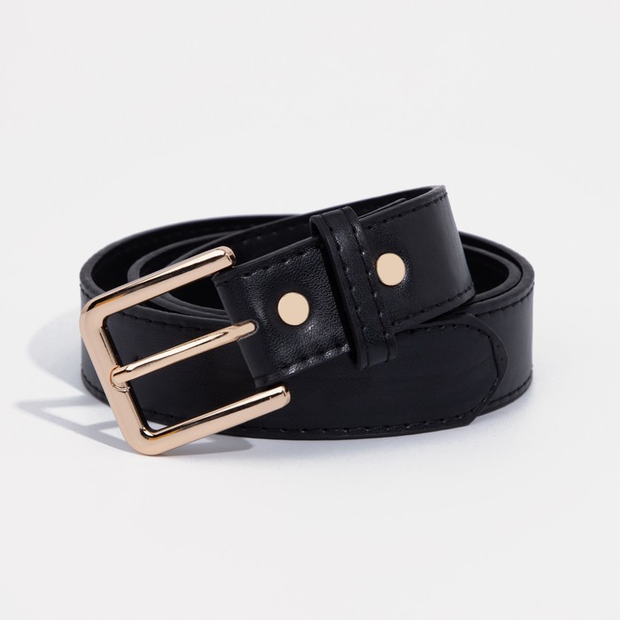 

Ремень женский NoBrand 9291589 чёрный, 115 см, Черный, 9291589
