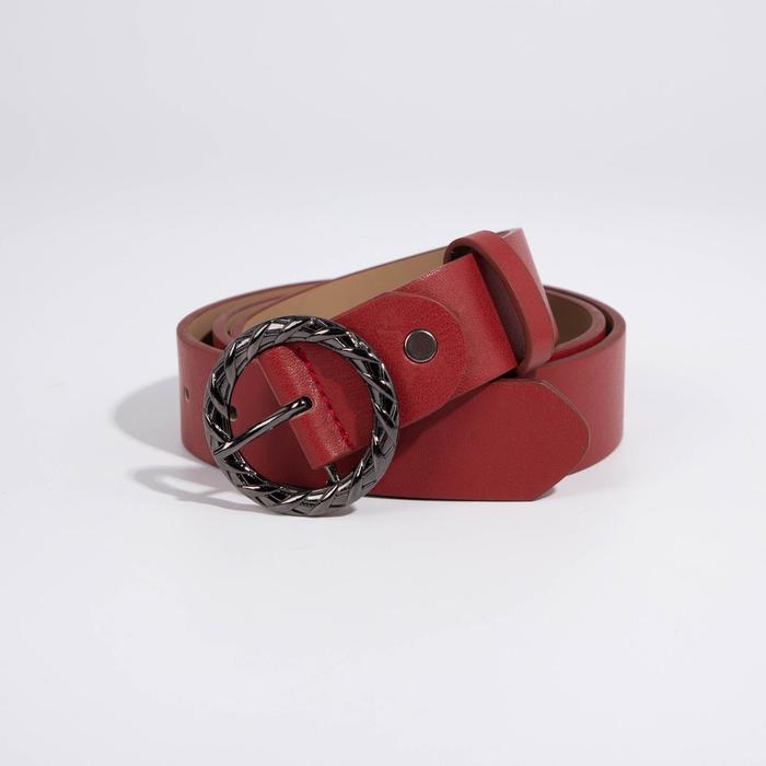 

Ремень женский NoBrand 7154315 красный, 110 см, 7154315