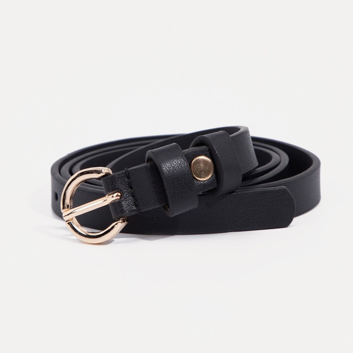 

Ремень женский NoBrand 9345170 чёрный, 115 см, Черный, 9345170