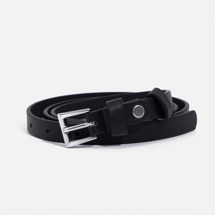 

Ремень женский NoBrand 9345182 чёрный, 115 см, Черный, 9345182