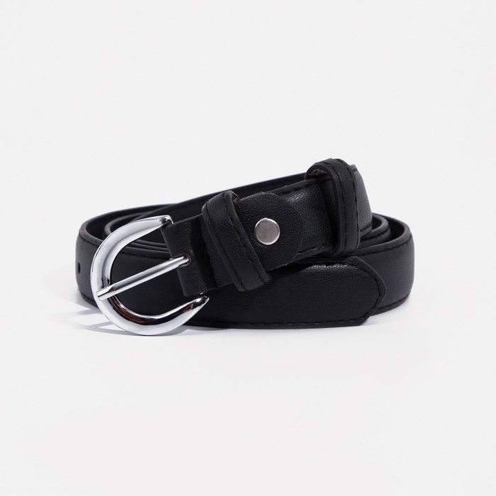 

Ремень женский NoBrand 9345202 чёрный, 115 см, Черный, 9345202