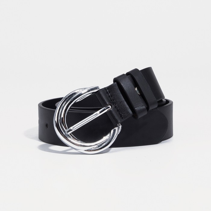 

Ремень женский NoBrand 9345341 чёрный, 115 см, Черный, 9345341