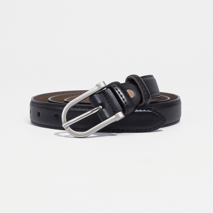 

Ремень женский NoBrand 9345477 чёрный, 115 см, Черный, 9345477